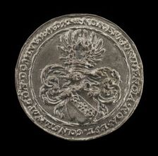 Arms and Inscription [reverse], 16th century. Creator: Unknown