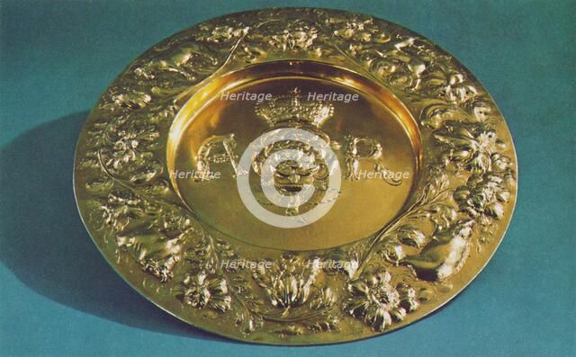 'Arms Dish, 1660', 1953. Artist: Henry Greenway.