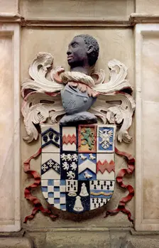 Arms from the Sondes monument, church of St Michael and All Angels, Throwley, Kent, c1965-c1969. Artist: Laurence Goldman
