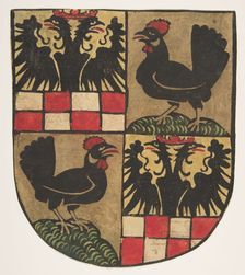 Arms of the Counts of Botenlauben, 1480-1500., 1480-1500. Creator: Anon
