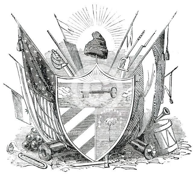 Arms of the Free State of Cuba, 1850. Creator: Unknown.
