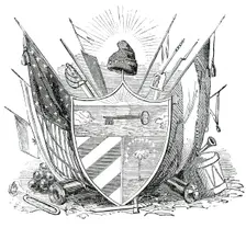 Arms of the Free State of Cuba, 1850. Creator: Unknown