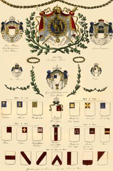 Arms of the French Empire and of the imperial nobility, 1806, (1921). Creator: Unknown