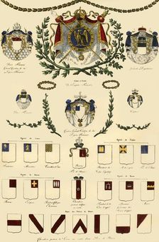 Arms of the French Empire and of the imperial nobility, 1806, (1921). Creator: Unknown