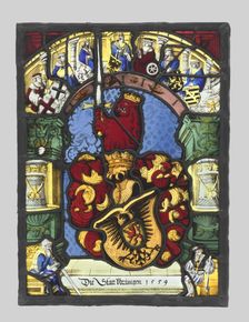 Arms of Ueberlingen, 1559. Creator: Unknown