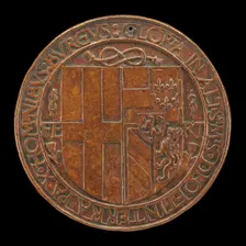 Arms of Filiberto Impaling Those of Margaret [reverse], 1502. Creator: Jean Marende