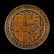 Arms of Filiberto Impalling Those of Margaret [reverse], 1502. Creator: Jean Marende