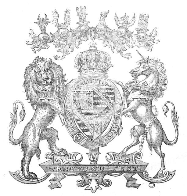 Arms of His Late Royal Highness Prince Albert, 1861. Creator: Unknown.