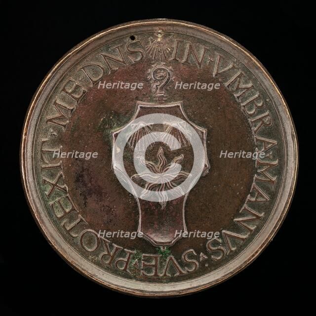 Arms of Maugras over a Crozier [reverse], c. 1503. Creator: Giovanni Candida.