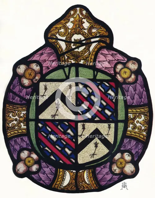 'Arms of Sir Reginald Bray, K.G.', c1900, (1936). Artist: Unknown.