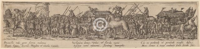 Army Train and Death. Creator: Johann Theodor de Bry.
