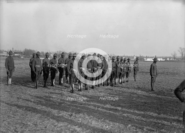 Army, U.S. Colored Soldiers, 1917. Creator: Harris & Ewing.