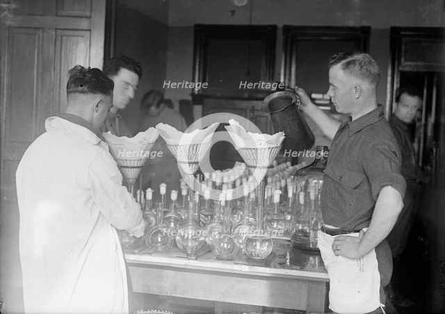 Army, U.S. Army Medical School; Typhoid Vaccine, 1917. Creator: Harris & Ewing.