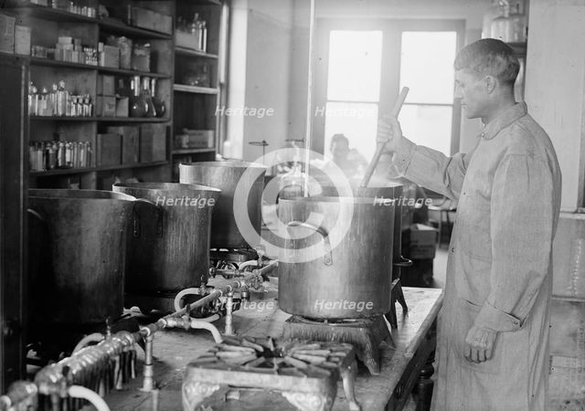Army, U.S. Army Medical School; Typhoid Vaccine, 1917. Creator: Harris & Ewing.