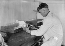 Army, U.S. Army Medical School; Typhoid Vaccine, 1917. Creator: Harris & Ewing