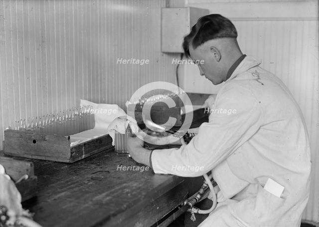 Army, U.S. Army Medical School; Typhoid Vaccine, 1917. Creator: Harris & Ewing.
