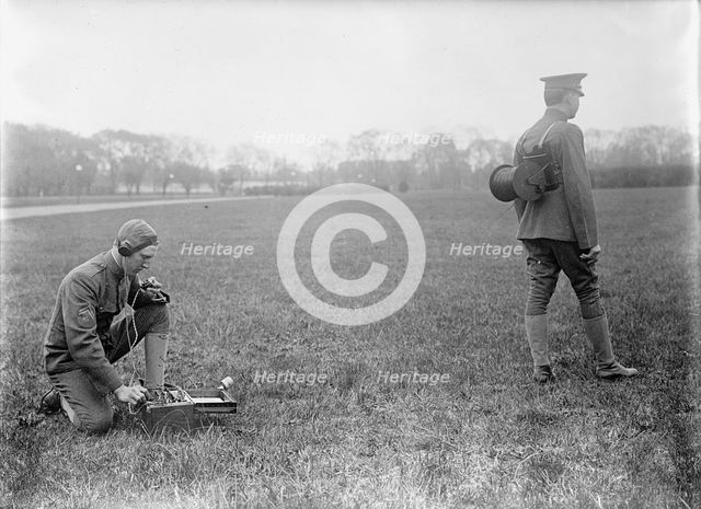 Army, U.S. Field Buzzer, 1915. Creator: Harris & Ewing.