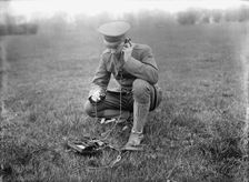 Army, U.S. Field Buzzer, 1915. Creator: Harris & Ewing
