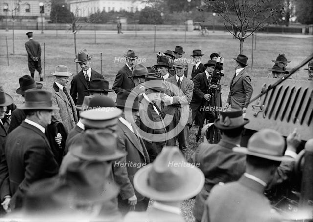 Army, U.S. Motor Truck Inspection, 1917. Creator: Harris & Ewing.