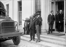 Army, U.S. Motor Truck Inspection, 1917. Creator: Harris & Ewing