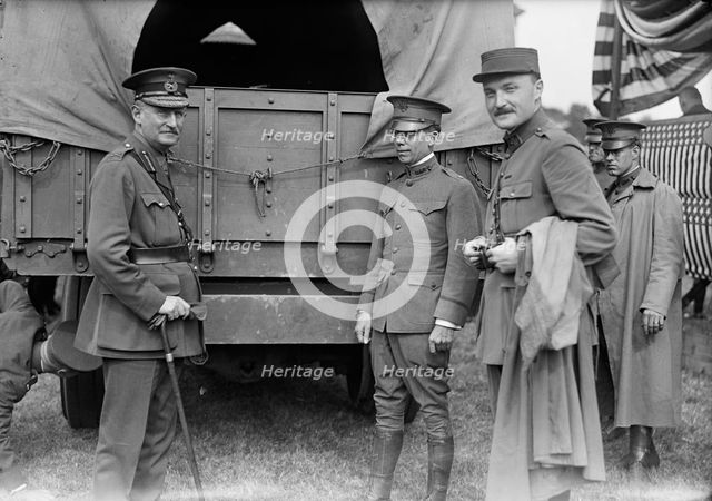Army, U.S. Motor Truck Inspection, 1917. Creator: Harris & Ewing.