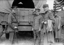Army, U.S. Motor Truck Inspection, 1917. Creator: Harris & Ewing