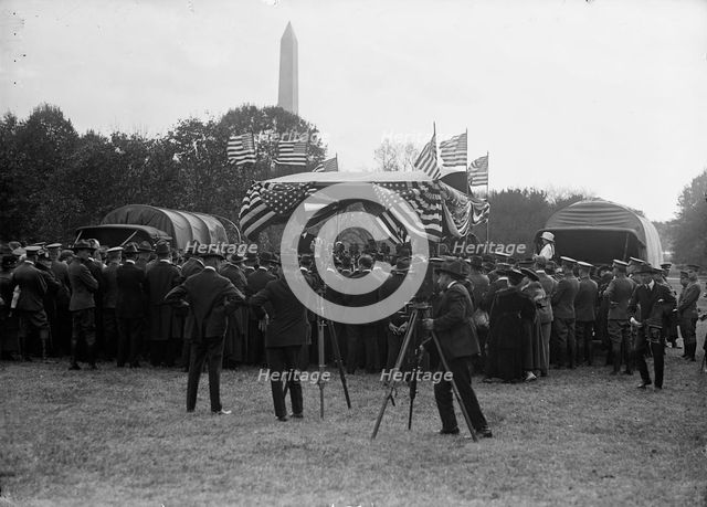 Army, U.S. Motor Truck Inspection, 1917. Creator: Harris & Ewing.