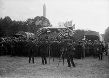 Army, U.S. Motor Truck Inspection, 1917. Creator: Harris & Ewing