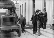 Army, U.S. Motor Truck Inspection, 1917. Creator: Harris & Ewing
