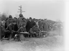Army, U.S. Machine Gun Tests, 1918. Creator: Harris & Ewing