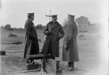 Army, U.S. Machine Gun Tests, 1918. Creator: Harris & Ewing