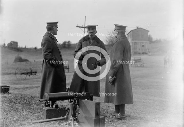 Army, U.S. Machine Gun Tests, 1918. Creator: Harris & Ewing.