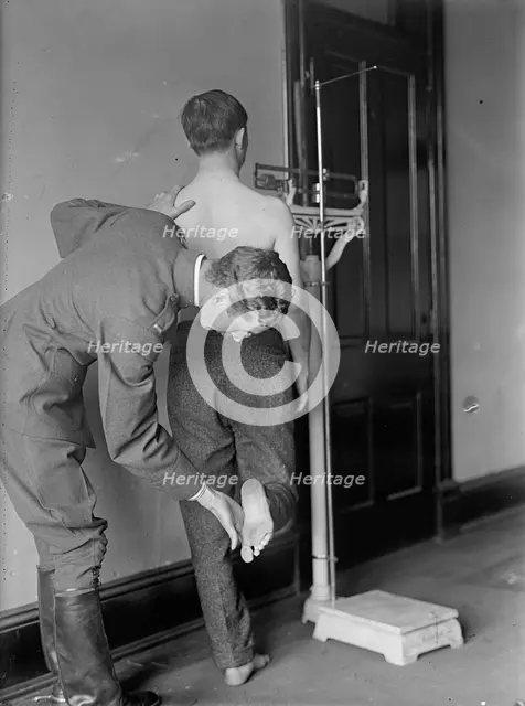 Army, U.S. Physical Examination, 1917. Creator: Harris & Ewing.