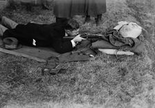 Army, U.S. Rifle Tests, 1918. Creator: Harris & Ewing