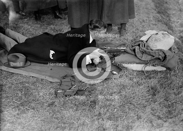 Army, U.S. Rifle Tests, 1918. Creator: Harris & Ewing.