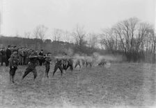 Army, U.S. Machine Gun Tests, 1918. Creator: Harris & Ewing