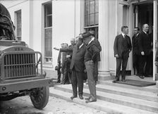 Army, U.S. Motor Truck Inspection, 1917. Creator: Harris & Ewing