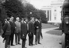 Army, U.S. Motor Truck Inspection, 1917. Creator: Harris & Ewing