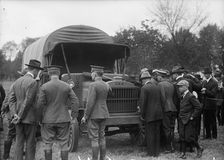 Army, U.S. Motor Truck Inspection, 1917. Creator: Harris & Ewing