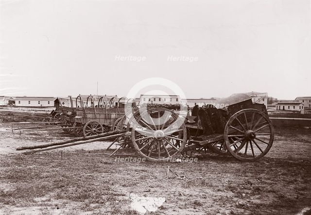 Army Wagon and Forge, City Point, Virginia, 1861-65. Creator: Andrew Joseph Russell.