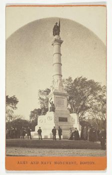 Army and Navy Monument, Boston, 1840/1900. Creator: Unknown