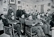 Army Art Group: Adrian Hill, R.B.A., R.O.I., lecturing on The Art and Aims of Picasso 1944