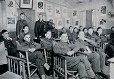 Army Art Group: Adrian Hill, R.B.A., R.O.I., lecturing on The Art and Aims of Picasso 1944