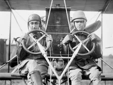 Army Aviation, College Park Aviation Field, 2nd Season - Lt. H. Geiger, Lt. T. Dew. Milling, 1912. Creator: Harris & Ewing