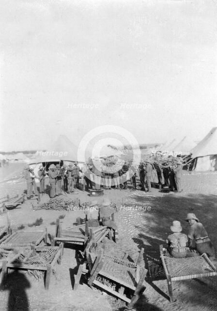 Army band practice, Howshera, 1917. Artist: Unknown
