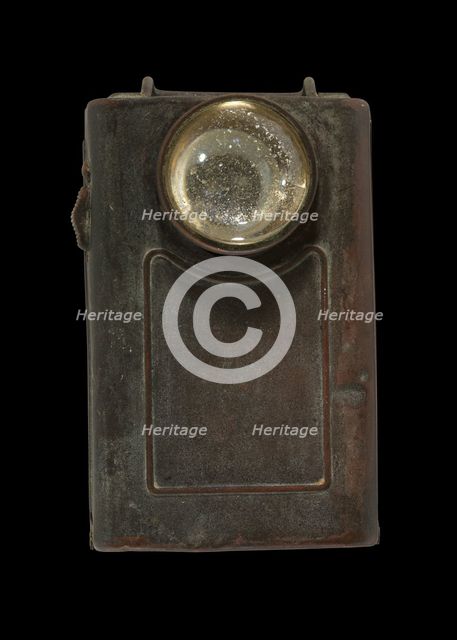 Army belt flashlight, 1917. Creator: Beacon Electric Works.