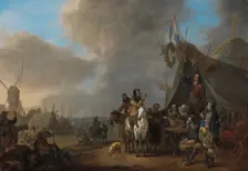 Army Camp, 1650-1674. Creator: Johannes Lingelbach