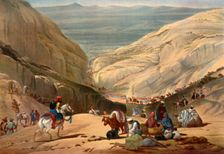 Army Emerging from the Shutargardan Pass into the Logar Valley c1840, (1901). Creator: James Atkinson