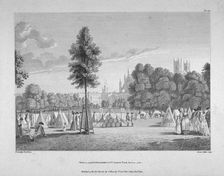 Army encampment in St James's Park, Westminster, London, 1780. Artist: James Fittler