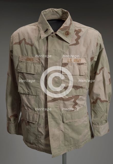 Army jacket worn by Andre M. Jones during the Iraq War, 2003. Creator: Unknown.